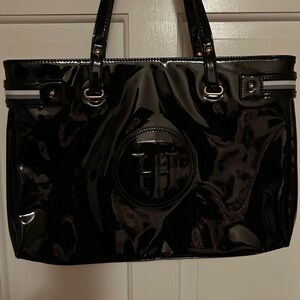 Tommy Hilfiger Black Patent Tote